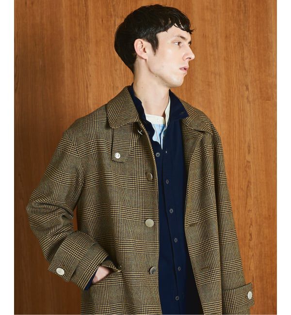 EDIFICE「MACKINTOSH(マッキントッシュ) 別注 HUMBIE/ハンビー SL "グレンチェック"」|ステンカラーコート|