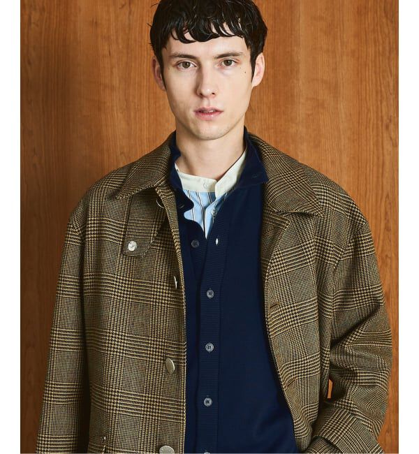 EDIFICE「MACKINTOSH(マッキントッシュ) 別注 HUMBIE/ハンビー SL "グレンチェック"」|ステンカラーコート|