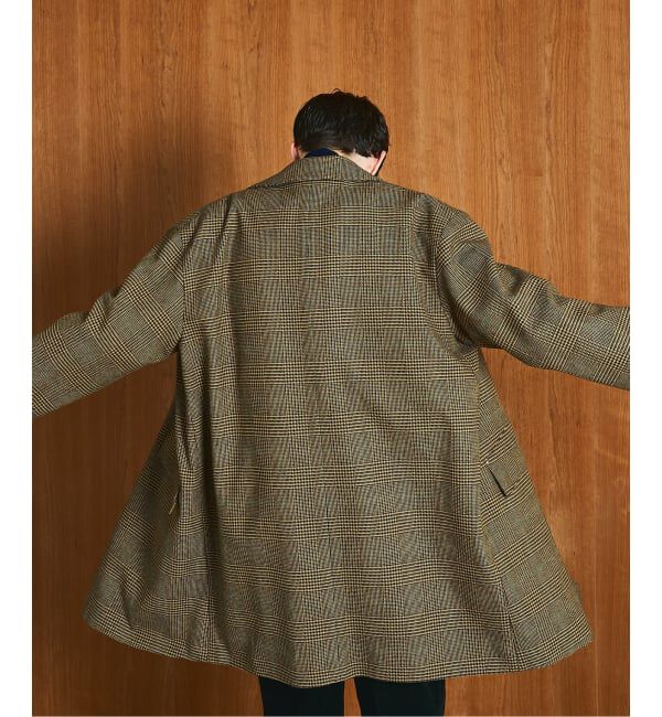 EDIFICE「MACKINTOSH(マッキントッシュ) 別注 HUMBIE/ハンビー SL "グレンチェック"」|ステンカラーコート|