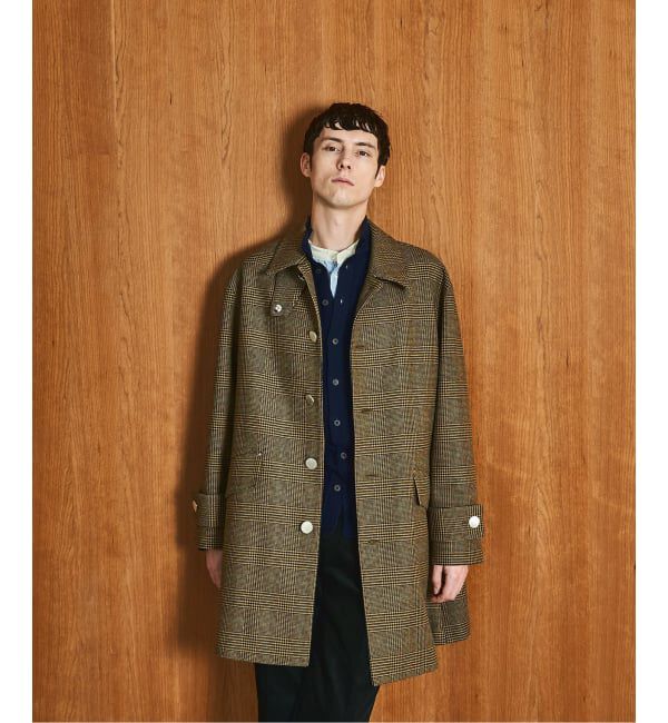 EDIFICE「MACKINTOSH(マッキントッシュ) 別注 HUMBIE/ハンビー SL "グレンチェック"」|ステンカラーコート|