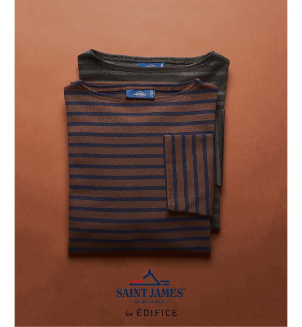 EDIFICE「SAINT JAMES for EDIFICE 別注 ウエッソン ルーズ ボーダー」|Tシャツ・カットソー|