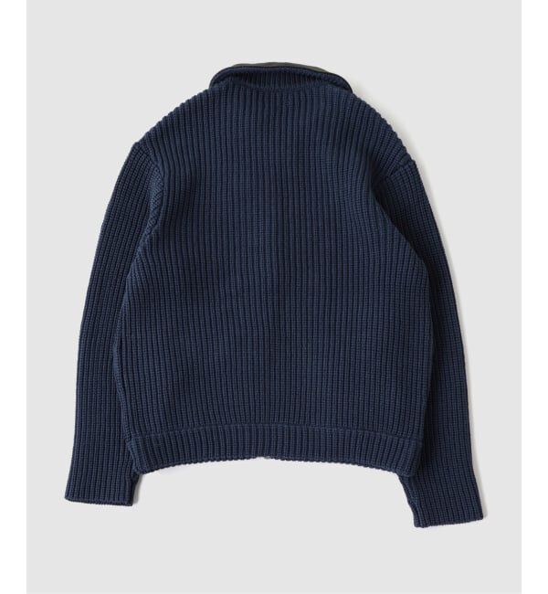 PULP「JIEDA / ジエダ LEATHER-COLLAR KNIT WORK JACKET」|その他|