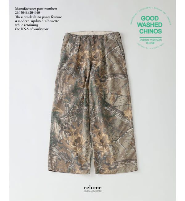 JOURNAL STANDARD relume「ワイドカット フェード チノパンツ」|チノ|