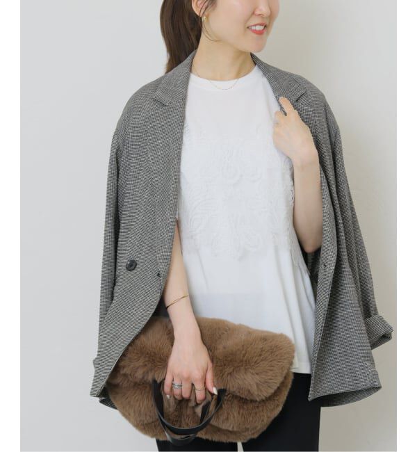 JOURNAL STANDARD relume「《2枚セット》レーシービスチェセットTEE」|Tシャツ・カットソー|ホワイト