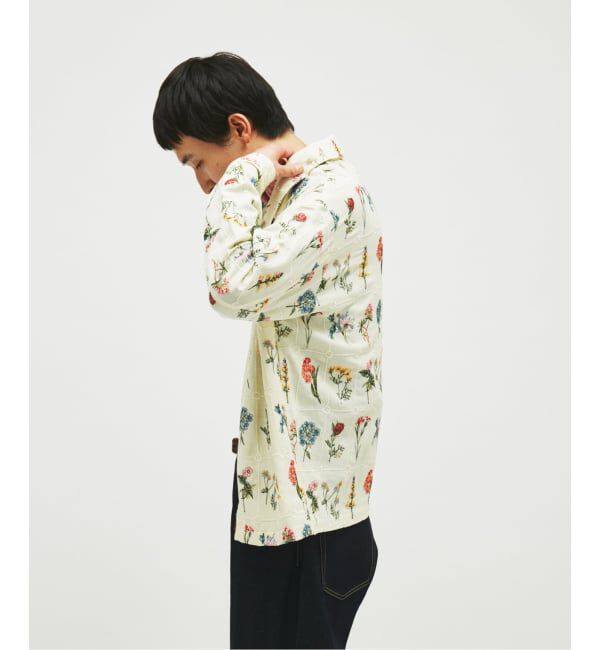 JOURNAL STANDARD「フラワー エンブロイダリー ジップ シャツ」|シャツ・ブラウス|