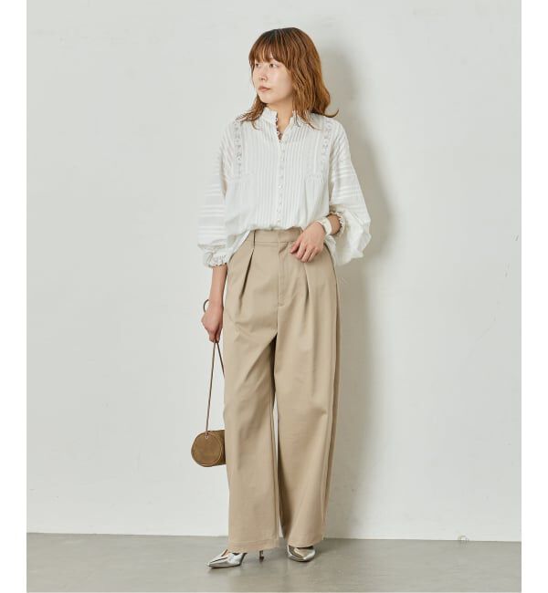 journal standard L'essage「《追加6》CP タックチノパンツ」|チノ|