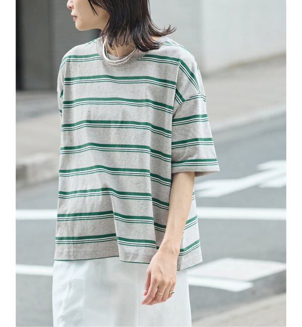 JOURNAL STANDARD「《追加4》汗ジミ防止ボーダービッグT」|Tシャツ・カットソー|