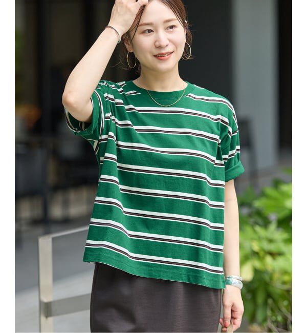 JOURNAL STANDARD「《追加4》汗ジミ防止ボーダービッグT」|Tシャツ・カットソー|