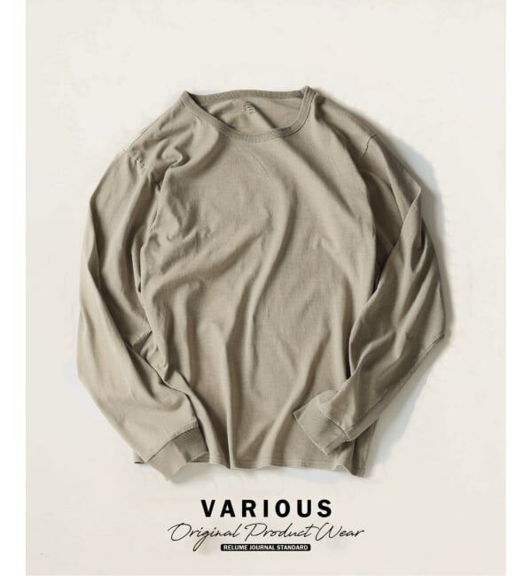 JOURNAL STANDARD relume「ヴァリアス ガーメントダイ ロンT」|Tシャツ・カットソー|
