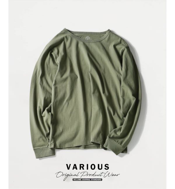 JOURNAL STANDARD relume「ヴァリアス ガーメントダイ ロンT」|Tシャツ・カットソー|