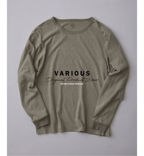 JOURNAL STANDARD relume「ヴァリアス ガーメントダイ ロンT」|Tシャツ・カットソー|グレーA