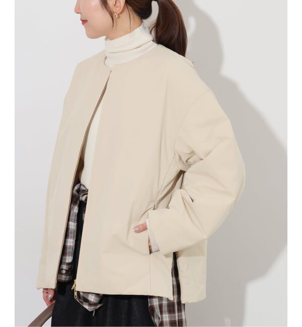 JOURNAL STANDARD relume「《追加予約》パフィーノーカラーサイドジップブルゾン」|その他|ナチュラル