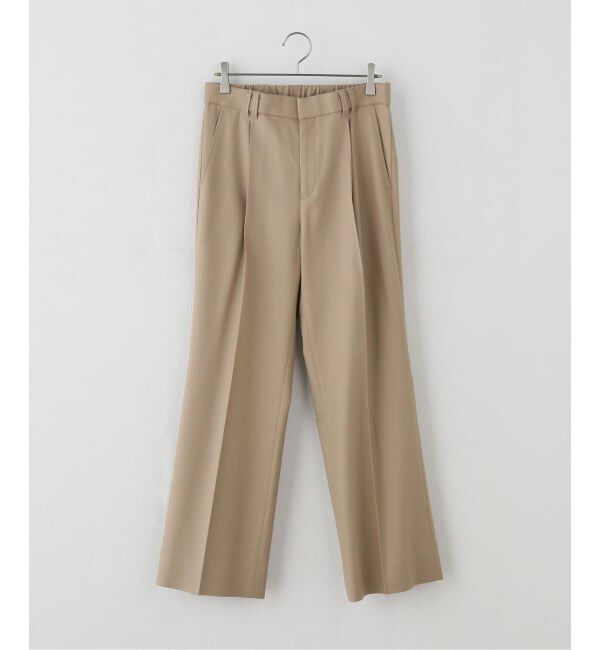 Spick and Span「《セットアップ可》サキソニータックイージーストレートパンツ」|スラックス|