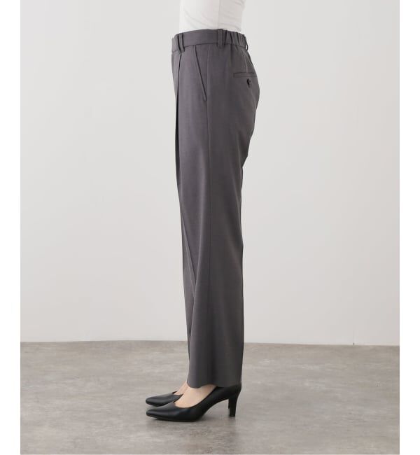 Spick and Span「《セットアップ可》サキソニータックイージーストレートパンツ」|スラックス|