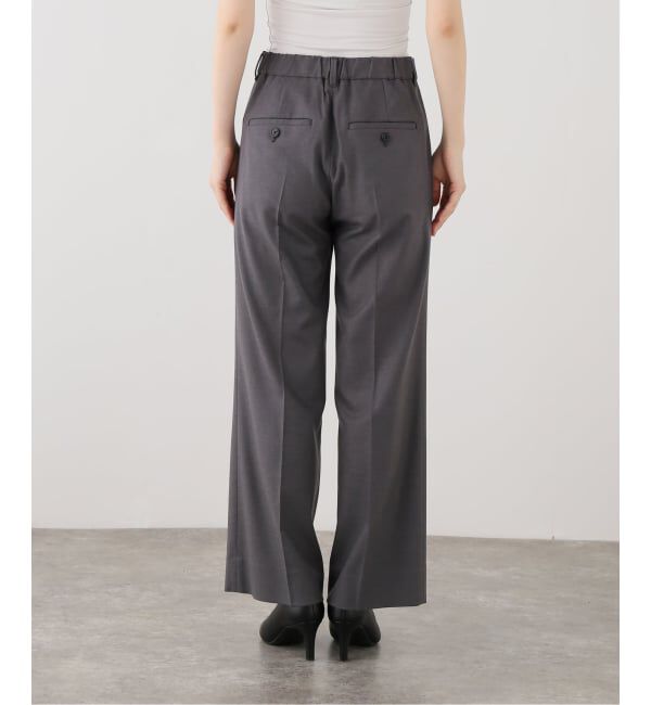 Spick and Span「《セットアップ可》サキソニータックイージーストレートパンツ」|スラックス|