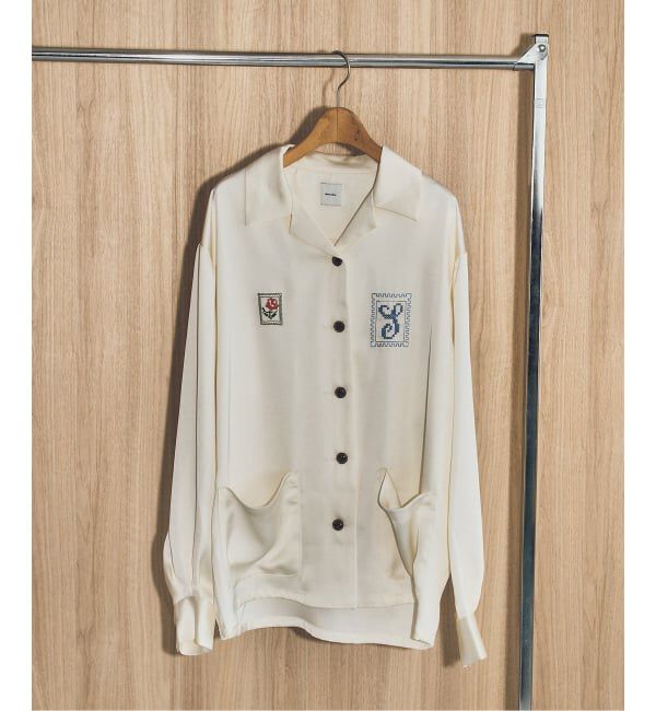 Spick and Span「《40周年 / 予約》Audrey demarre*Spick & Span satin shirts」|シャツ・ブラウス|