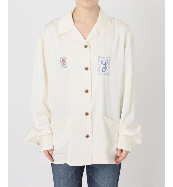 Spick and Span「《40周年 / 予約》Audrey demarre*Spick & Span satin shirts」|シャツ・ブラウス|