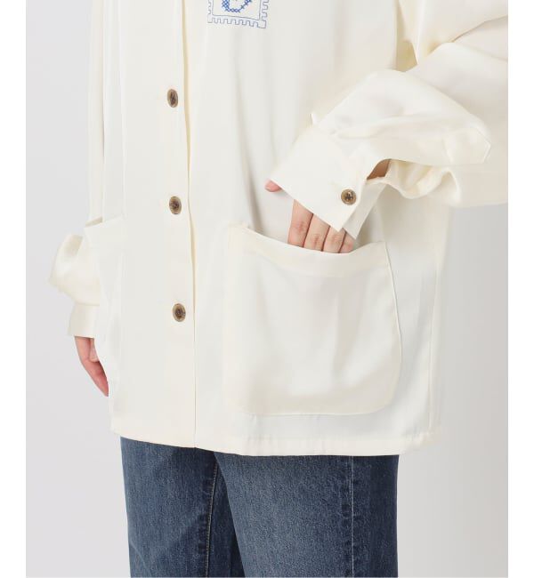 Spick and Span「《40周年 / 予約》Audrey demarre*Spick & Span satin shirts」|シャツ・ブラウス|