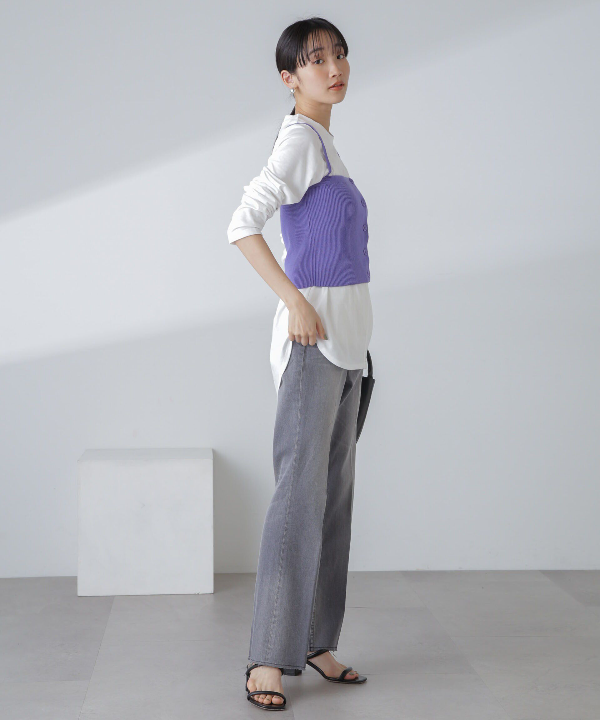 NANO universe「3WAYニットビスチェセットTee」|Tシャツ・カットソー|