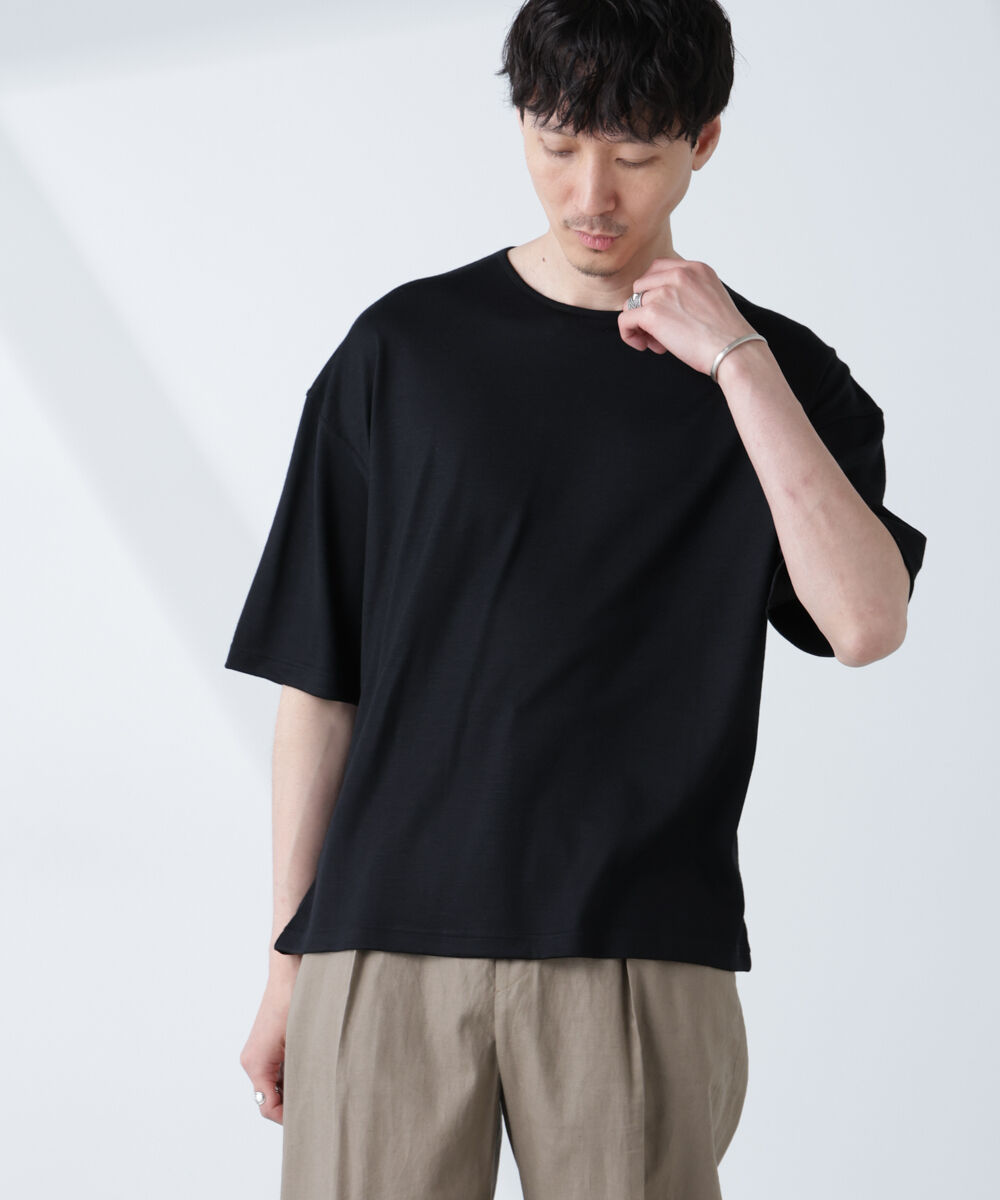 NANO universe「「ALL-DAYS COMFORT 100% WOOL」 エレガンスTEE」|Tシャツ・カットソー|