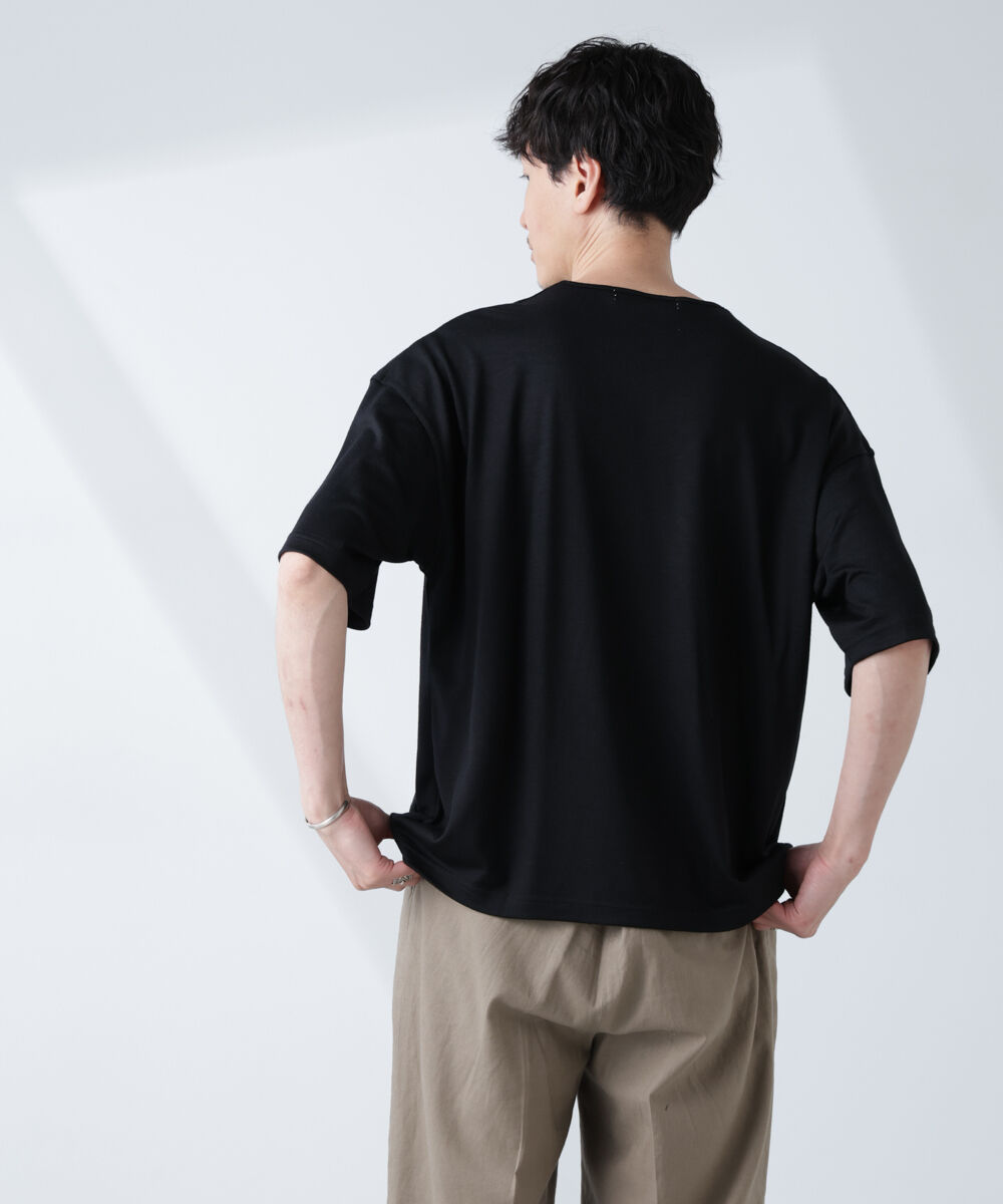 NANO universe「「ALL-DAYS COMFORT 100% WOOL」 エレガンスTEE」|Tシャツ・カットソー|