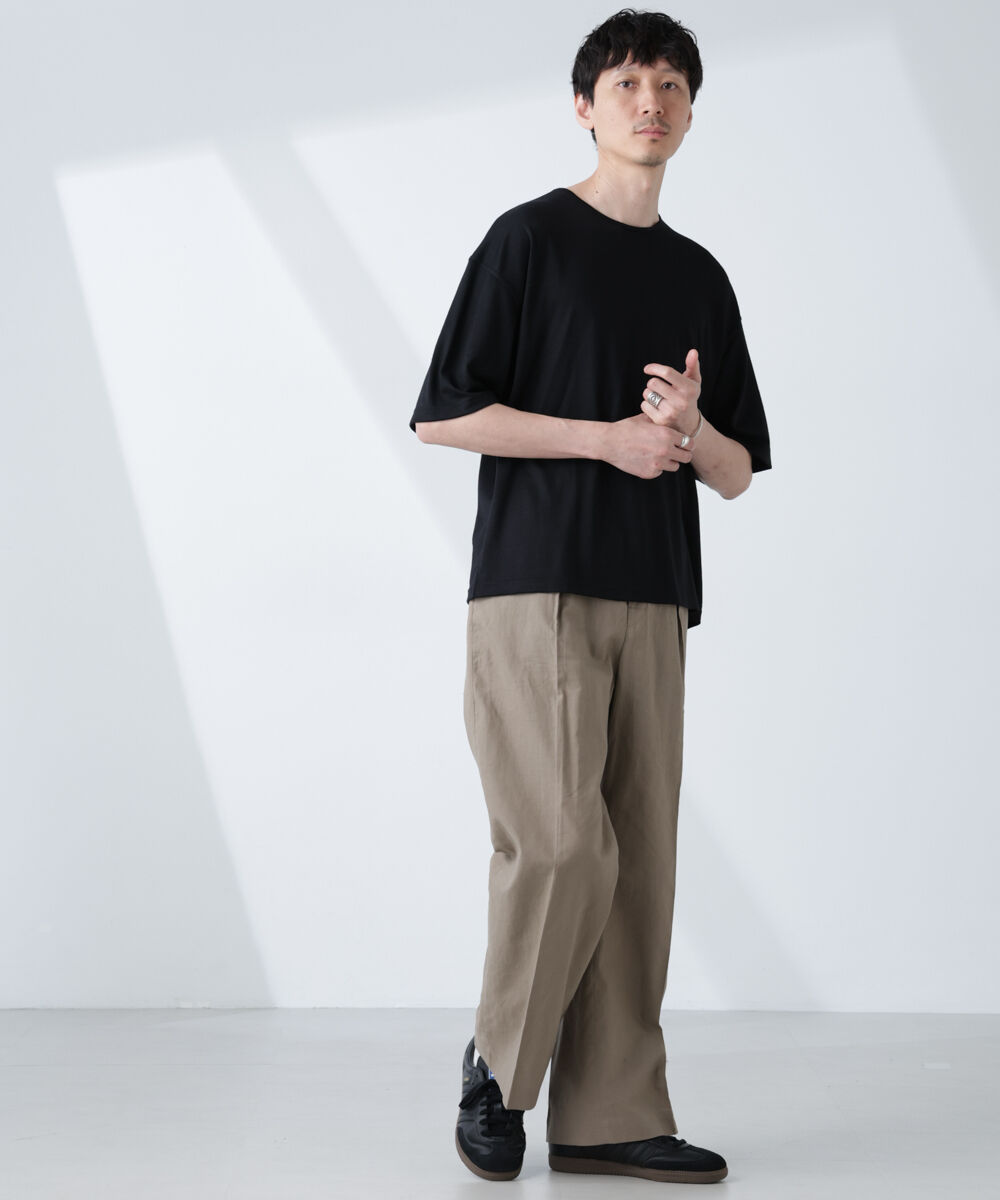 NANO universe「「ALL-DAYS COMFORT 100% WOOL」 エレガンスTEE」|Tシャツ・カットソー|