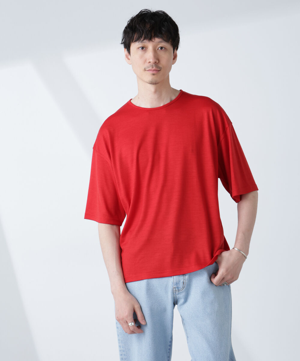 NANO universe「「ALL-DAYS COMFORT 100% WOOL」 エレガンスTEE」|Tシャツ・カットソー|