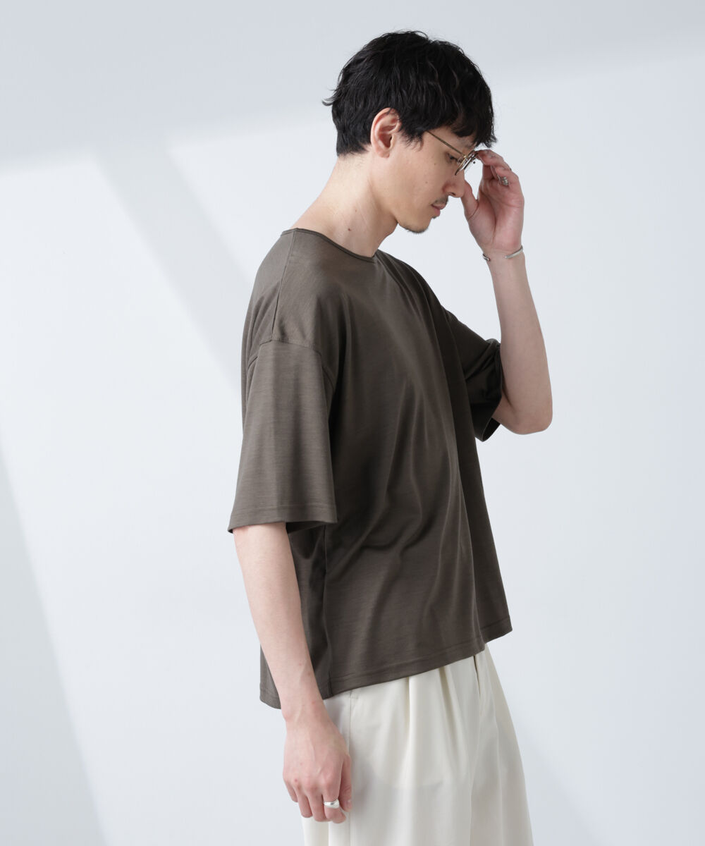 NANO universe「「ALL-DAYS COMFORT 100% WOOL」 エレガンスTEE」|Tシャツ・カットソー|