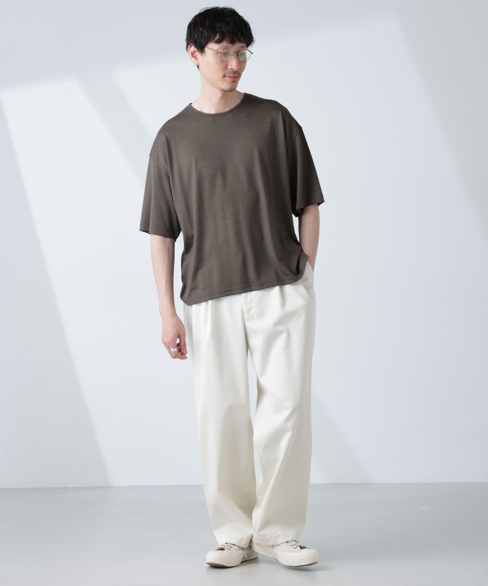 NANO universe「「ALL-DAYS COMFORT 100% WOOL」 エレガンスTEE」|Tシャツ・カットソー|
