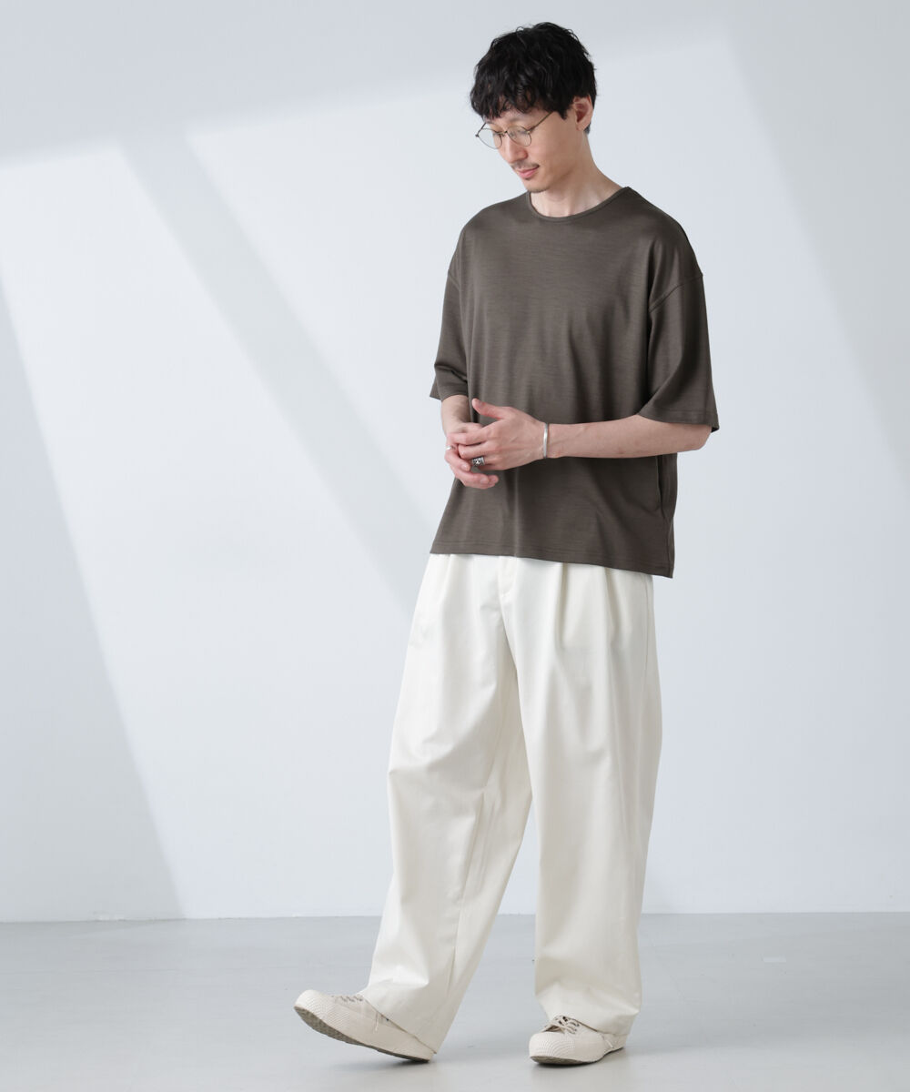 NANO universe「「ALL-DAYS COMFORT 100% WOOL」 エレガンスTEE」|Tシャツ・カットソー|