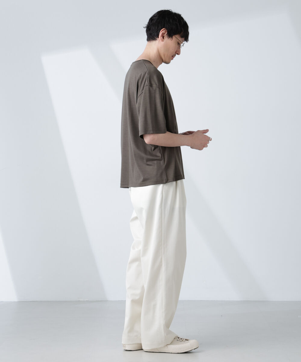 NANO universe「「ALL-DAYS COMFORT 100% WOOL」 エレガンスTEE」|Tシャツ・カットソー|