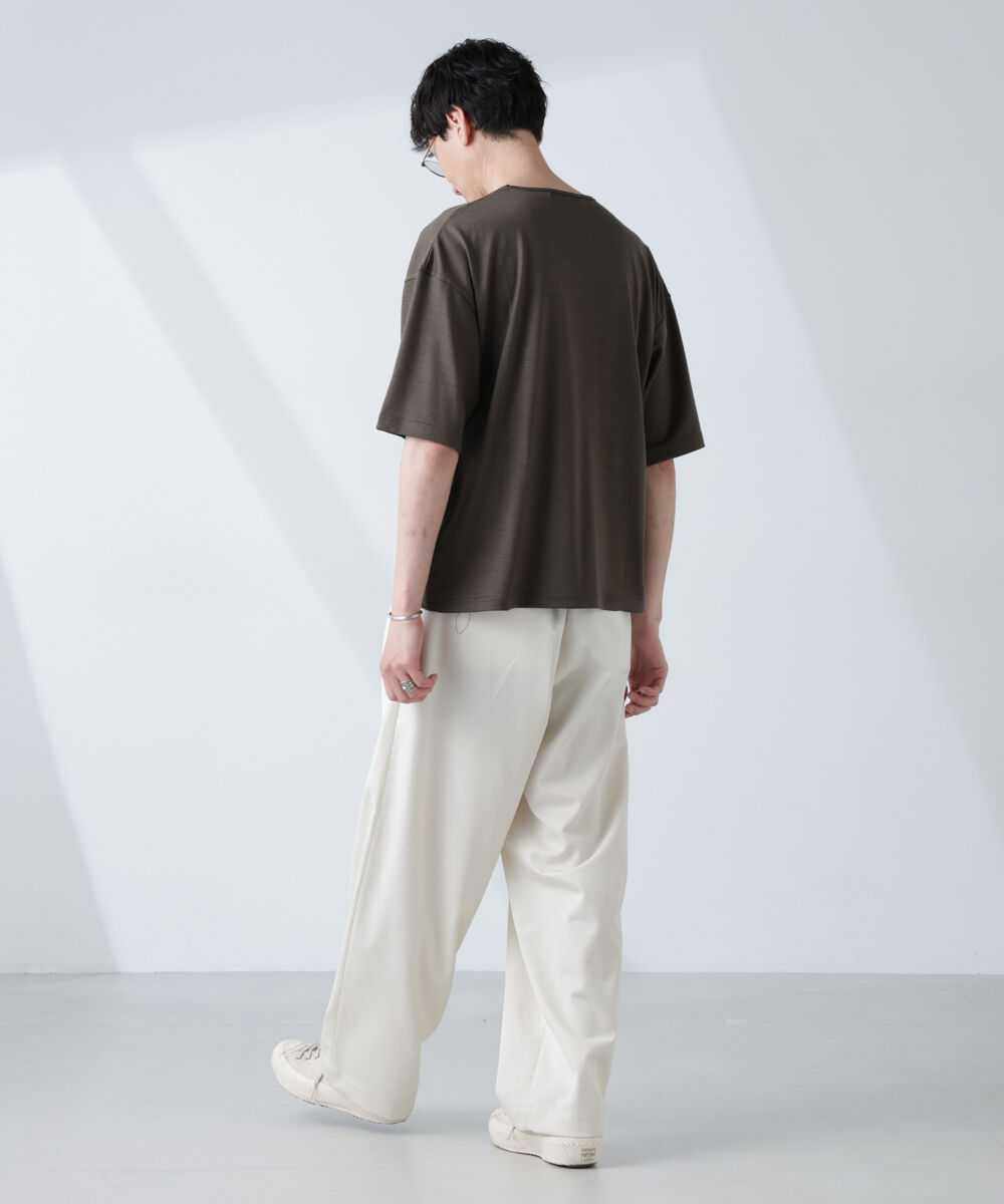 NANO universe「「ALL-DAYS COMFORT 100% WOOL」 エレガンスTEE」|Tシャツ・カットソー|