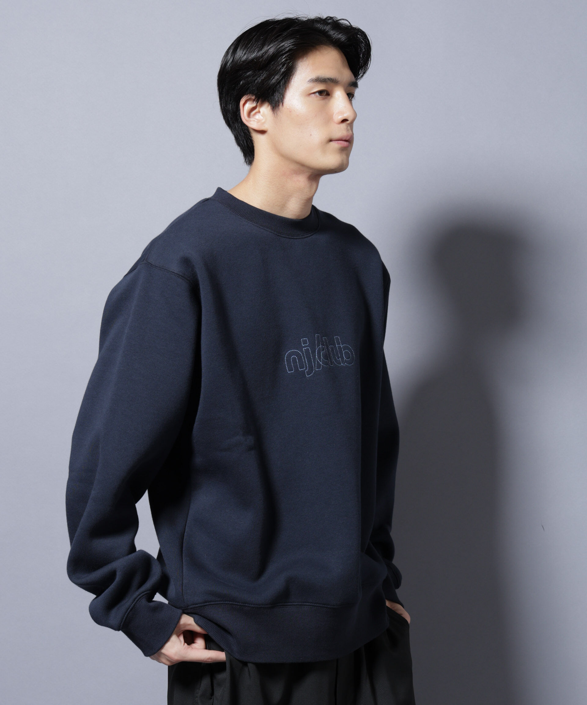 NANO universe「「NJ/CLUB」裏起毛 ジャージークルーネックスウェット」|Tシャツ・カットソー|