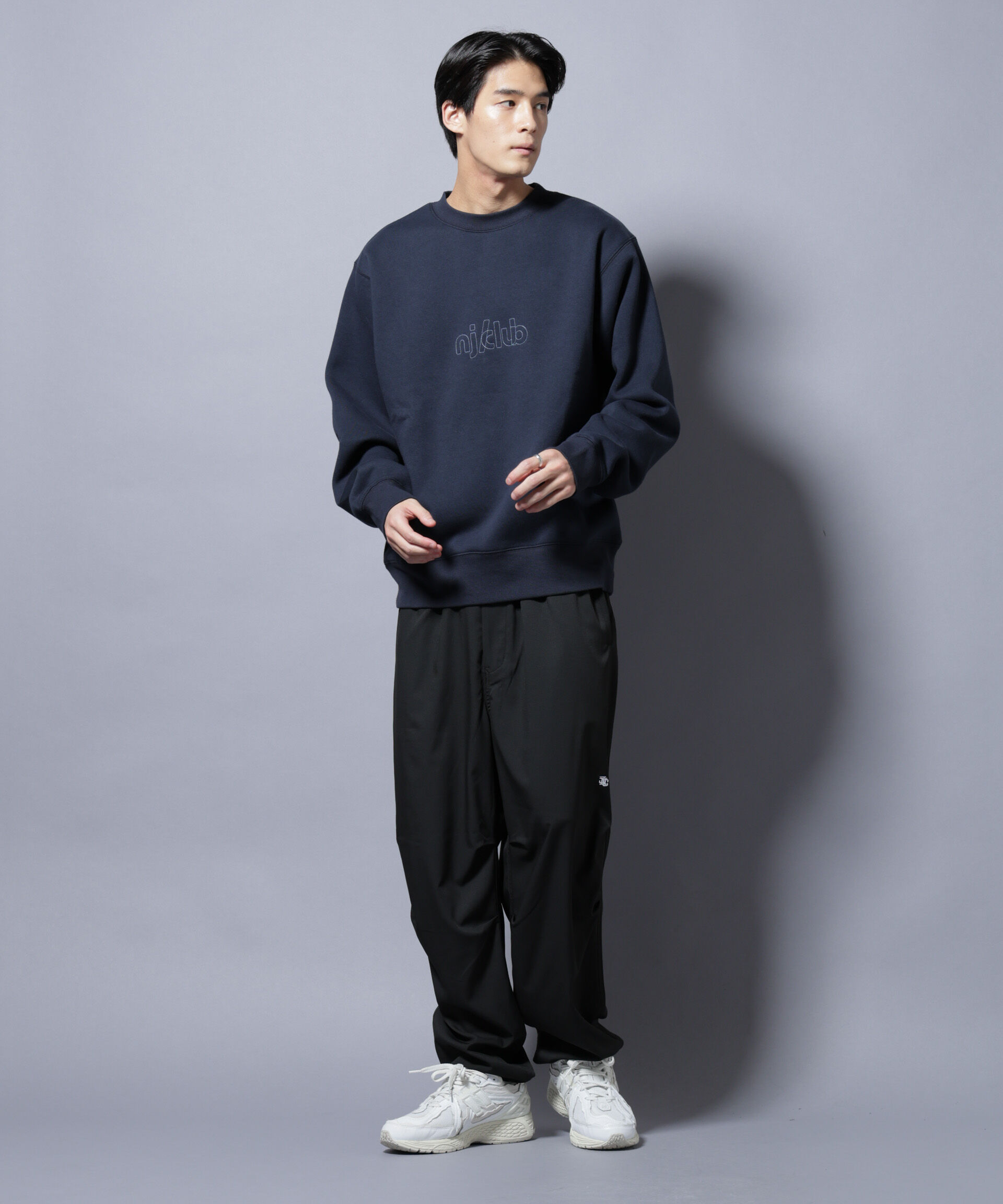 NANO universe「「NJ/CLUB」裏起毛 ジャージークルーネックスウェット」|Tシャツ・カットソー|