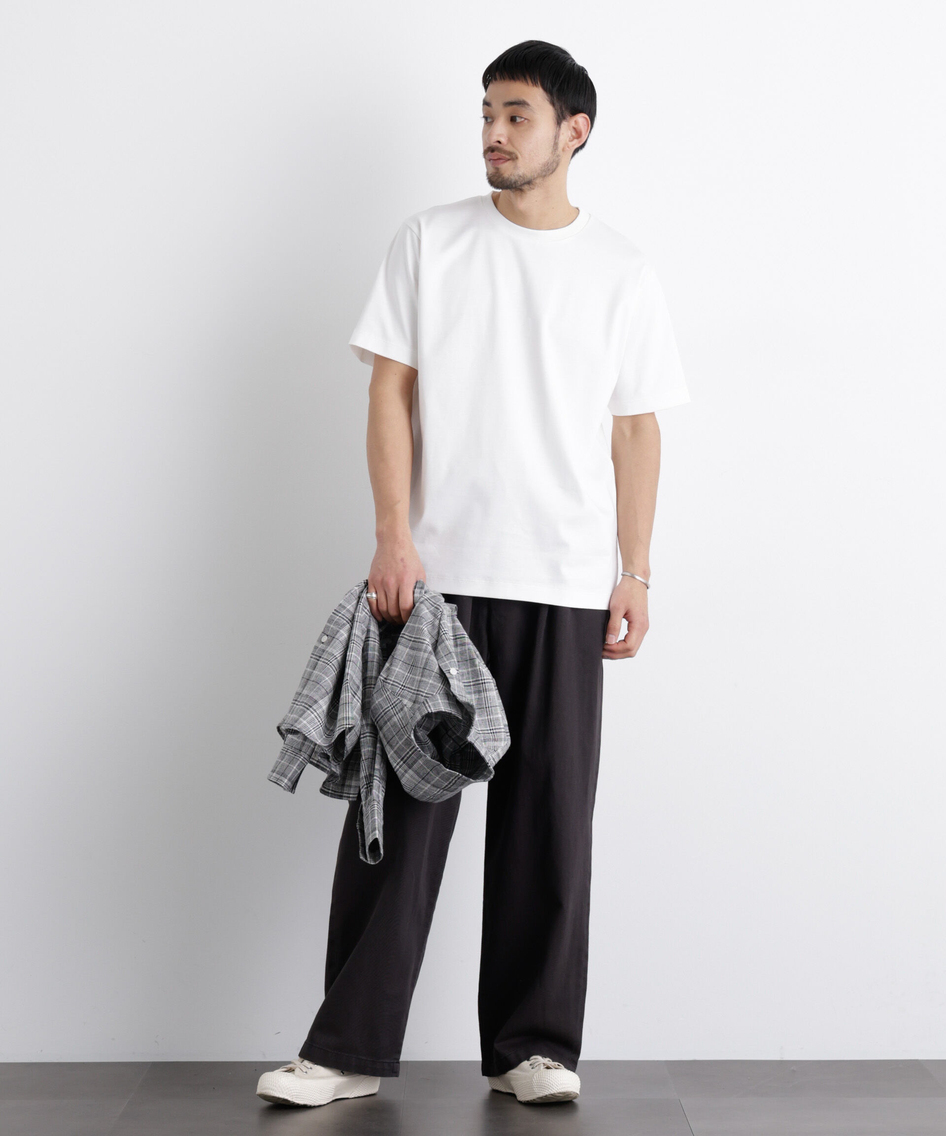NANO universe「アンチスメル クルーネックTシャツ 半袖」|Tシャツ・カットソー|