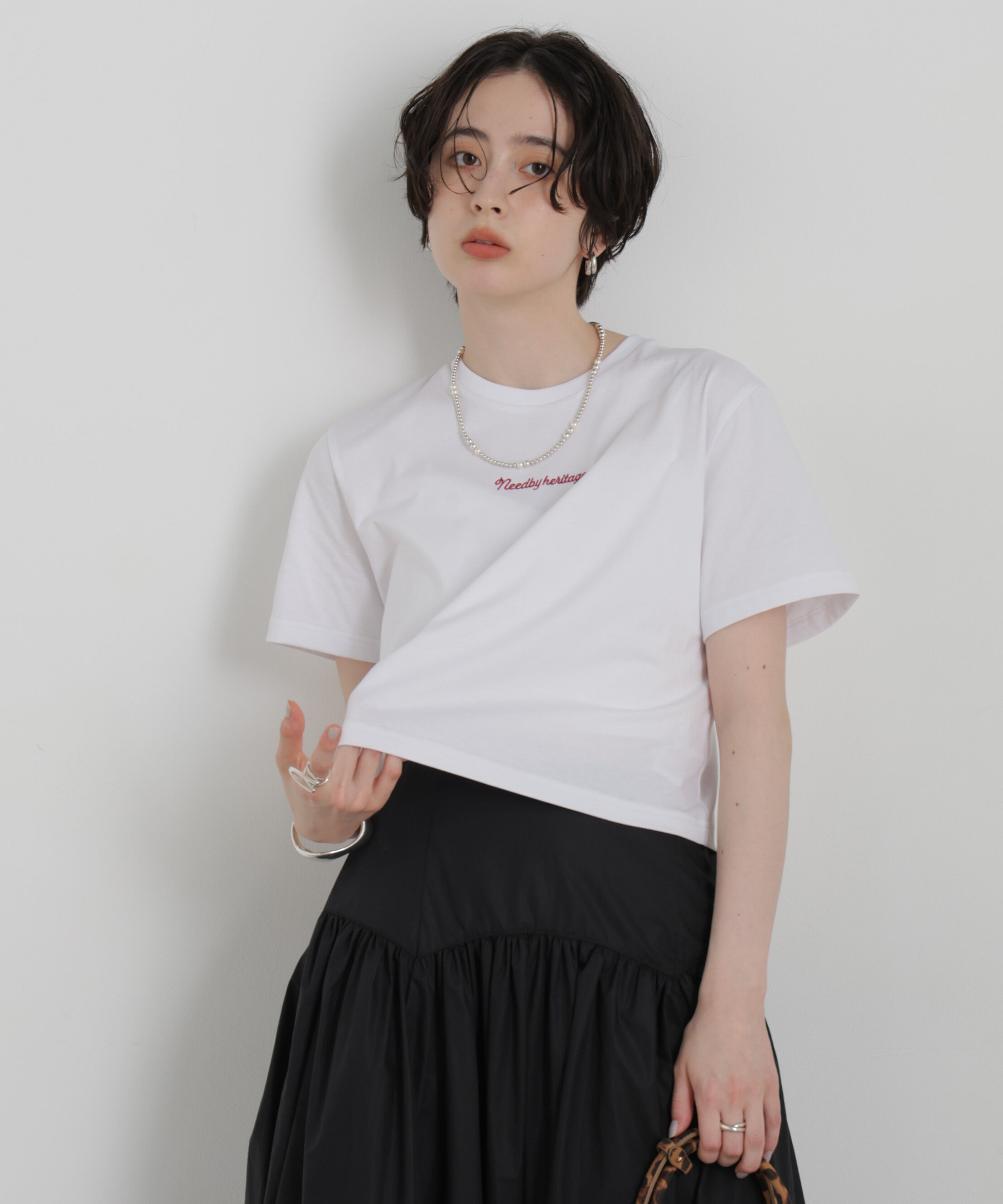 NANO universe「NEEDBY heritage/別注 CROPPED TEE」|Tシャツ・カットソー|