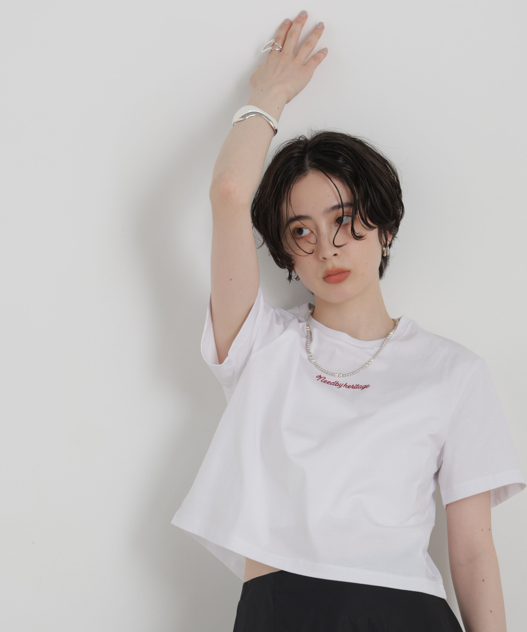 NANO universe「NEEDBY heritage/別注 CROPPED TEE」|Tシャツ・カットソー|