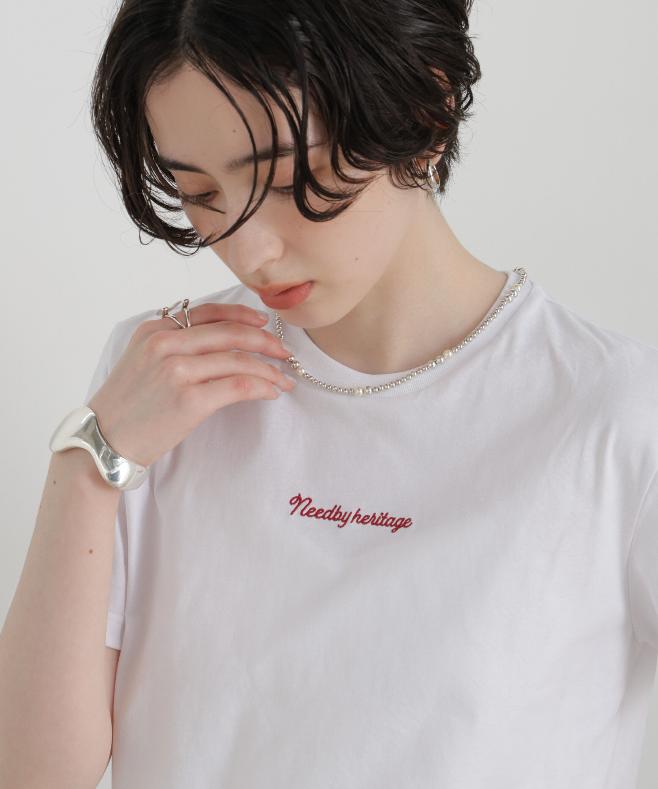 NANO universe「NEEDBY heritage/別注 CROPPED TEE」|Tシャツ・カットソー|
