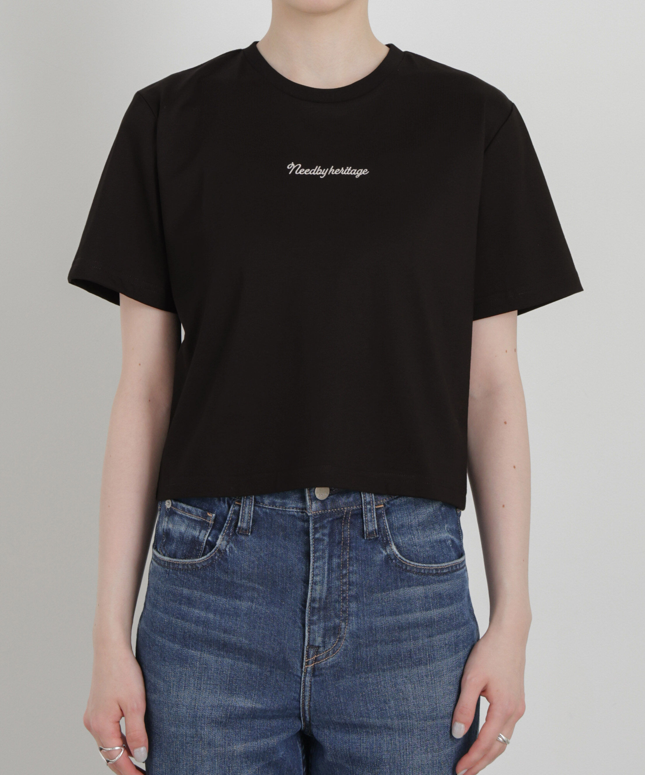 NANO universe「NEEDBY heritage/別注 CROPPED TEE」|Tシャツ・カットソー|