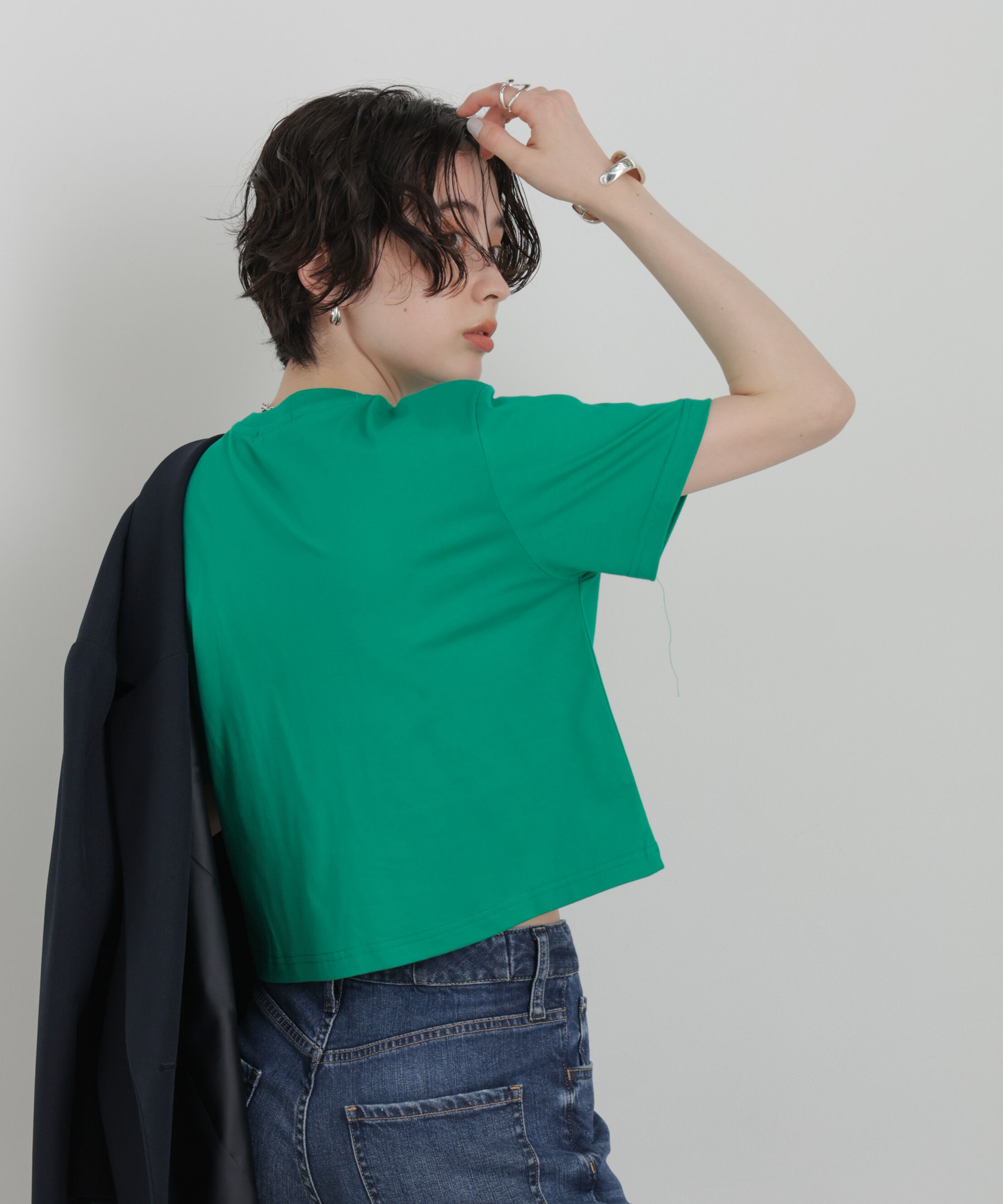 NANO universe「NEEDBY heritage/別注 CROPPED TEE」|Tシャツ・カットソー|