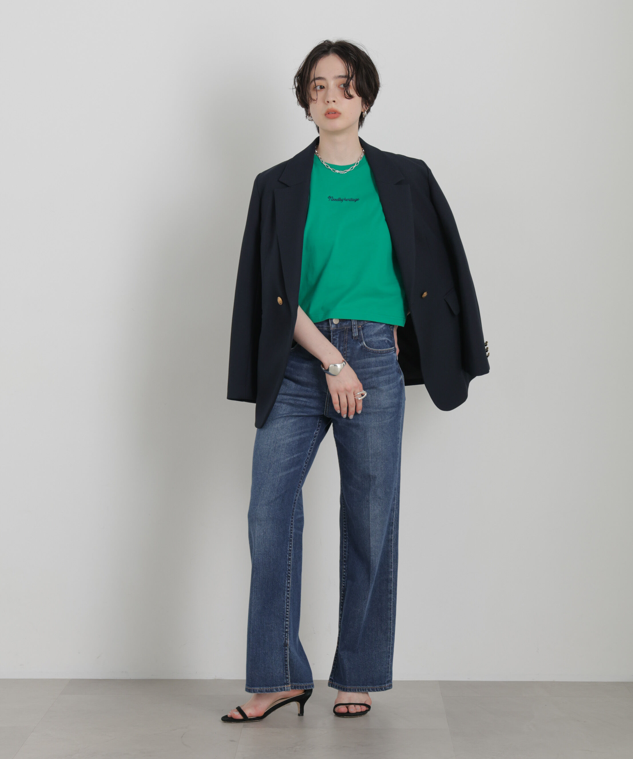 NANO universe「NEEDBY heritage/別注 CROPPED TEE」|Tシャツ・カットソー|
