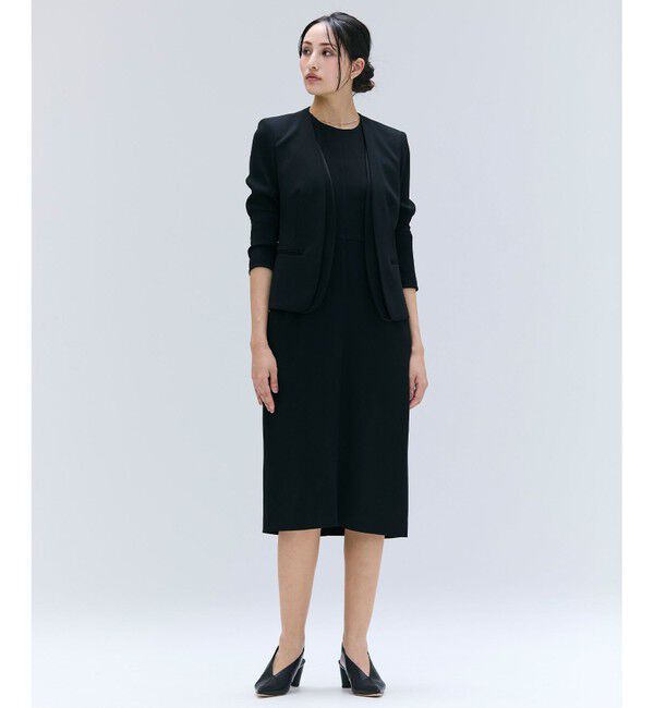 BEIGE,「【洗える】CINDY / クルーネックノースリーブワンピース」|ワンピース|