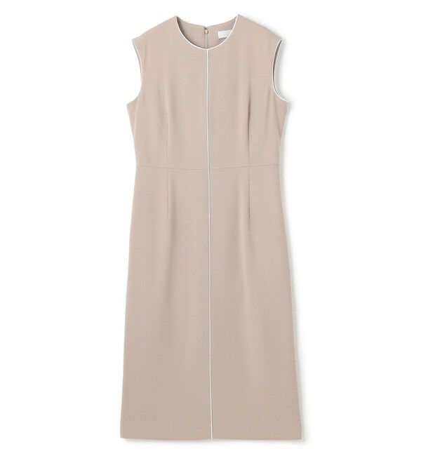 BEIGE,「【洗える】CINDY / クルーネックノースリーブワンピース」|ワンピース|