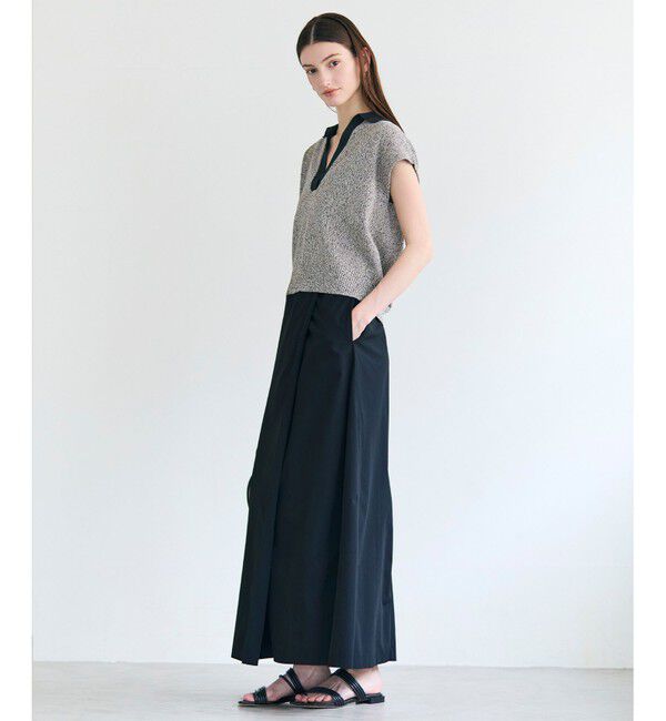BEIGE,「【CLASSY. 掲載】YANN / ラップタック フレアスカート」|スカート|
