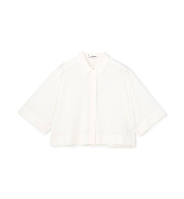 BEIGE,「BAC / コットンシアー ショートレングスシャツ」|シャツ・ブラウス|