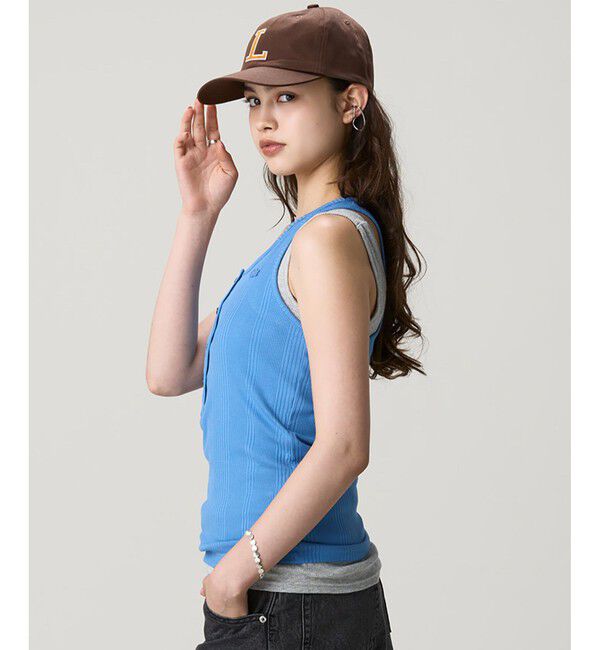 LACOSTE「コットンツイルLロゴキャップ」|キャップ・キャスケット|
