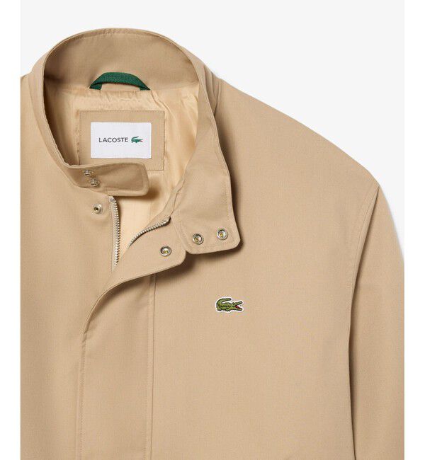 LACOSTE「防風 撥水 ハリントンジャケット」|ブルゾン・スタジャン|