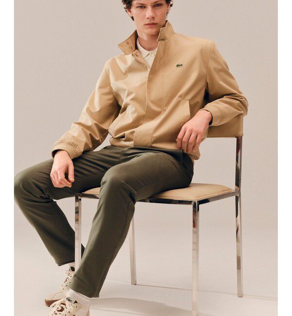 LACOSTE「防風 撥水 ハリントンジャケット」|ブルゾン・スタジャン|