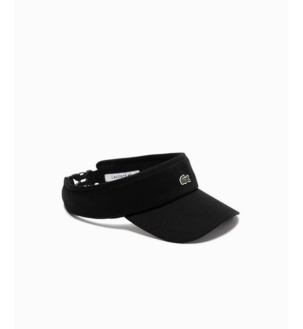 LACOSTE「ワニロゴパッチエッセンシャルサンバイザー」|その他|ブラック