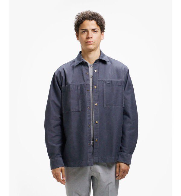 LACOSTE「コードレーンシャツジャケット」|シャツ・ブラウス|ダークアッシュ
